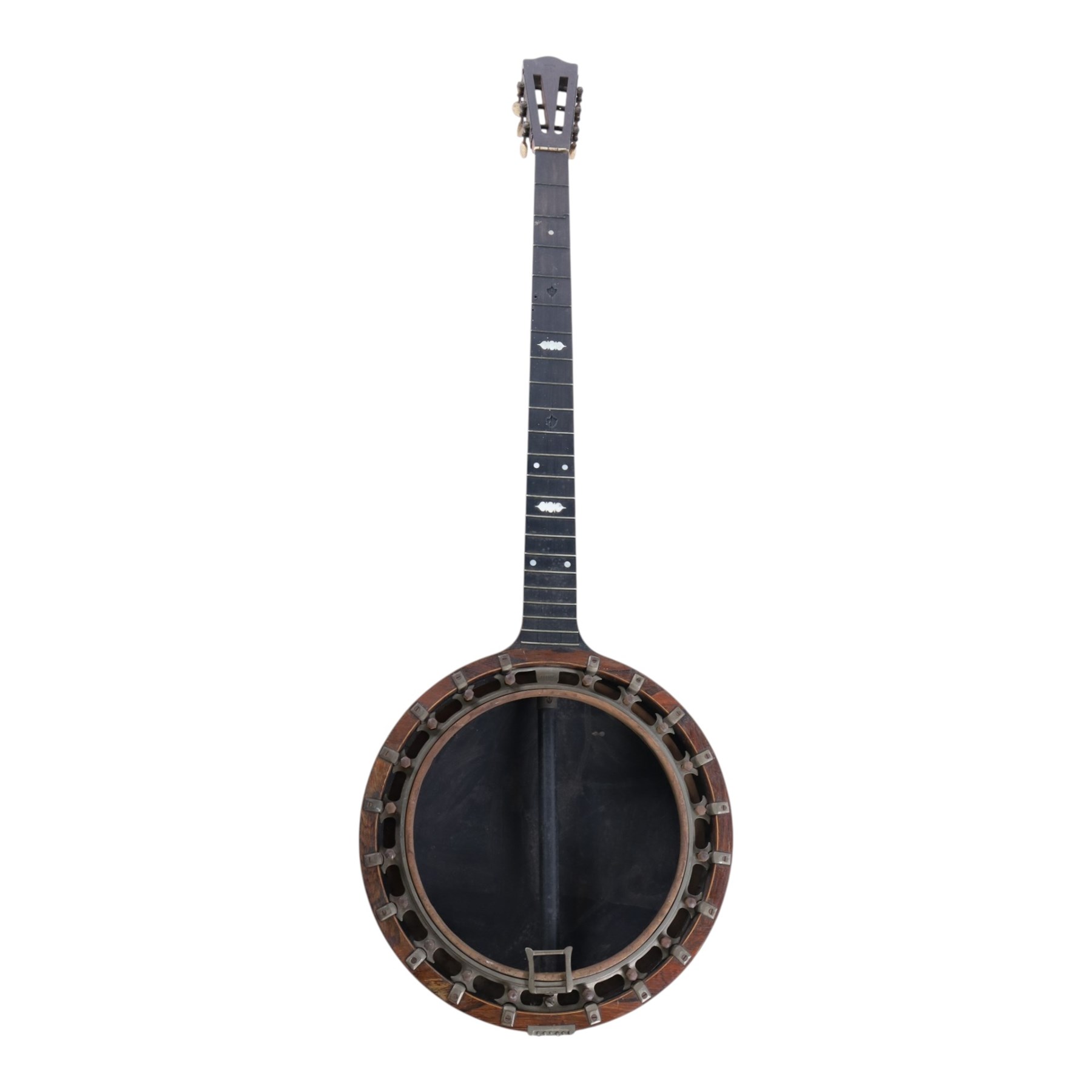 Two mandolins, including Francesco Perretti example, and a New Windsor Patent banjo, for restoration