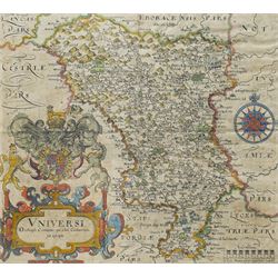 Gulielmus Hole (British ?-1624) and Christopher Saxton (British 1540-1610): 'Vniversi Derb...