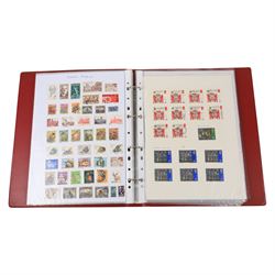 Great British and World stamps, including Queen Victoria penny black with red MX cancel and four margins, in small box, and in twenty-two albums
