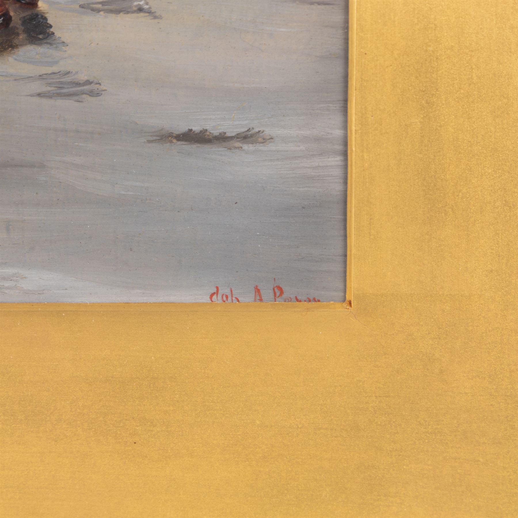 Continental School (20th Century): The Painter of Signs and Dutch Girls, pair overpainted prints on panel indistinctly signed 28cm x 20cm (2)