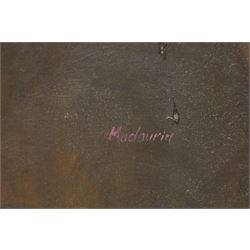Pat Maclaurin (British 1933-2022): 'Reverie', oil on board signed, labelled verso 39cm x 29cm