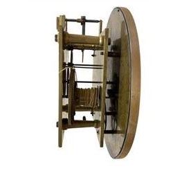 Hirsch of Bayswater-Fine late Victorian 8-day mahogany cased Jewellers regulator, wall mounted case with an arched top and tapering swept base, fully glazed door with visible pendulum and off-set brass cased weight, 10-1/2