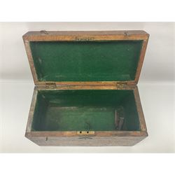 19th Century inlaid rosewood Flutina accordion, stamped Busson of Paris, having sixteen mother of pearl keys and six fold floral decorated bellows L30cm; in baize lined mahogany box