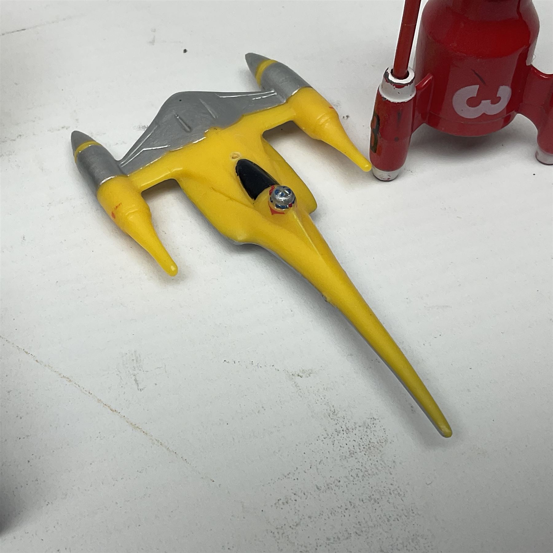 Collection of 80s-00s collectable figures from Lord of the Rings, Masters of the Universe, Thunderbirds etc