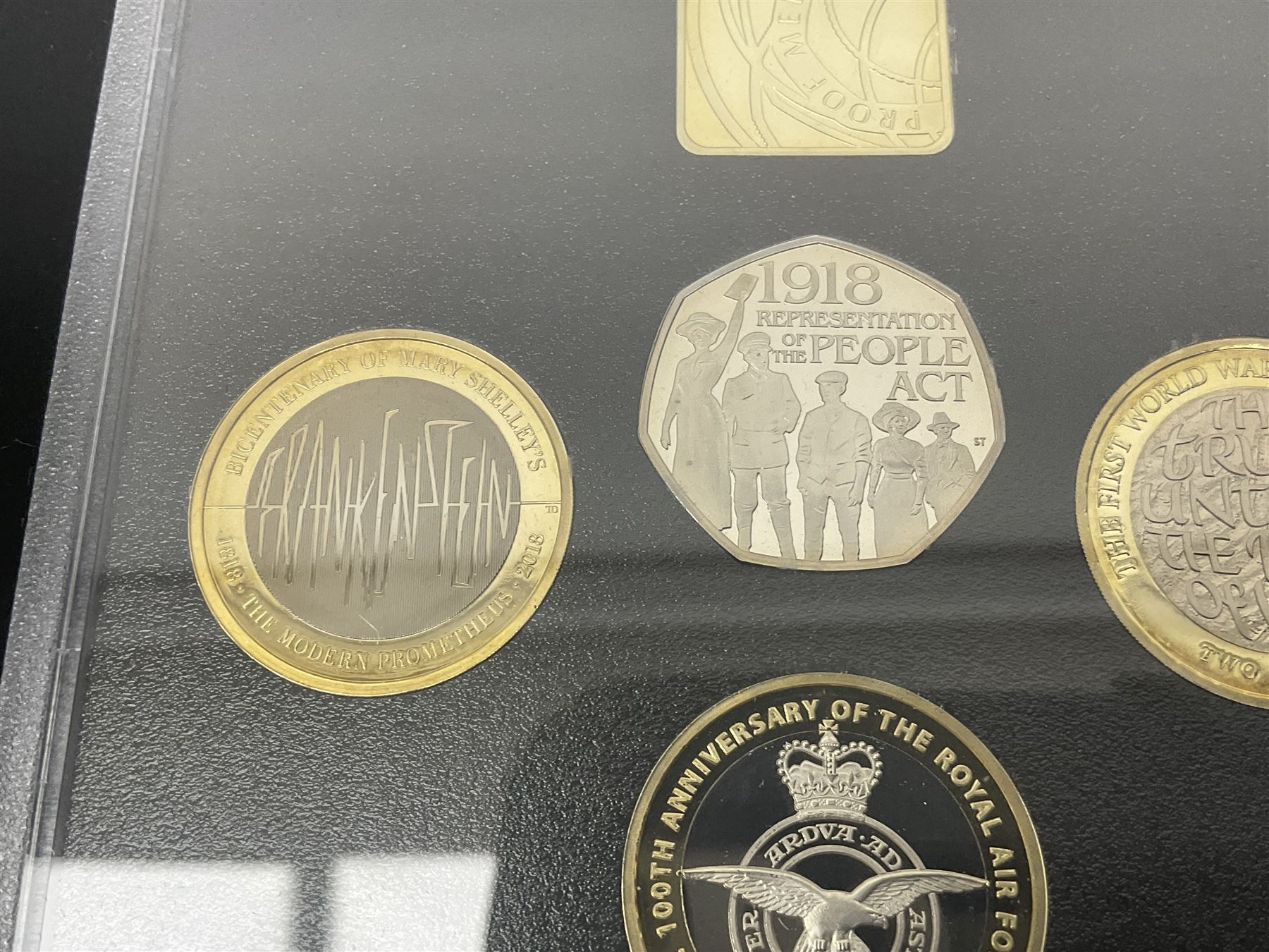 The Royal Mint United Kingdom 2018 proof coin set, commemorative edition, cased with certificate