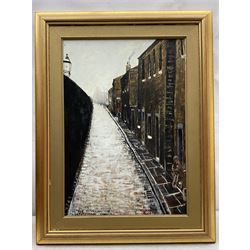 Peter Brook (Northern British 1927-2009): 'Father Returning (Unsteadily) for a Late Sunday Dinner', oil on board signed and titled 50cm x 34cm
Provenance: West Yorkshire dec'd estate; the deceased was good friends with the artist.