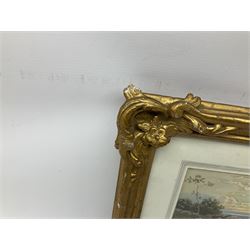 John MacPherson (Scottish fl.1858-1891): Punting Cows, watercolour signed 14cm x 28cm 