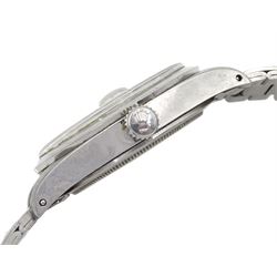 Tudor Prince Oysterdate rotor self-winding gentleman's stainless steel bracelet wristwatch, with blue dial, Ref No. 9080/0, serial No. 817403, circa 1974