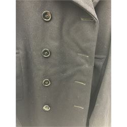 WW2 French Naval Officer's greatcoat; bears label 'Hirsch Tyler Company Uniforms 10th & Berks Sts Philadelphia Penna.'