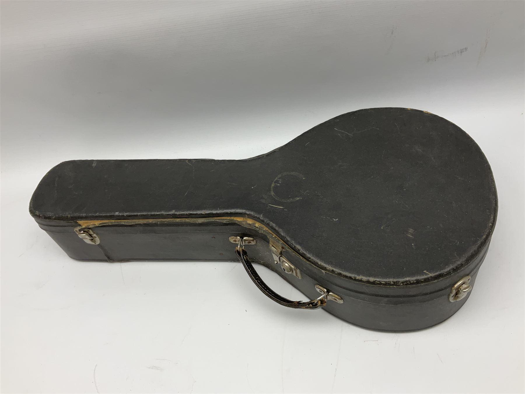 Rosetti Serenader eight-string mandolin with slightly bowed segmented maple back and ribs and ivorine mounts L62cm; in carrying case