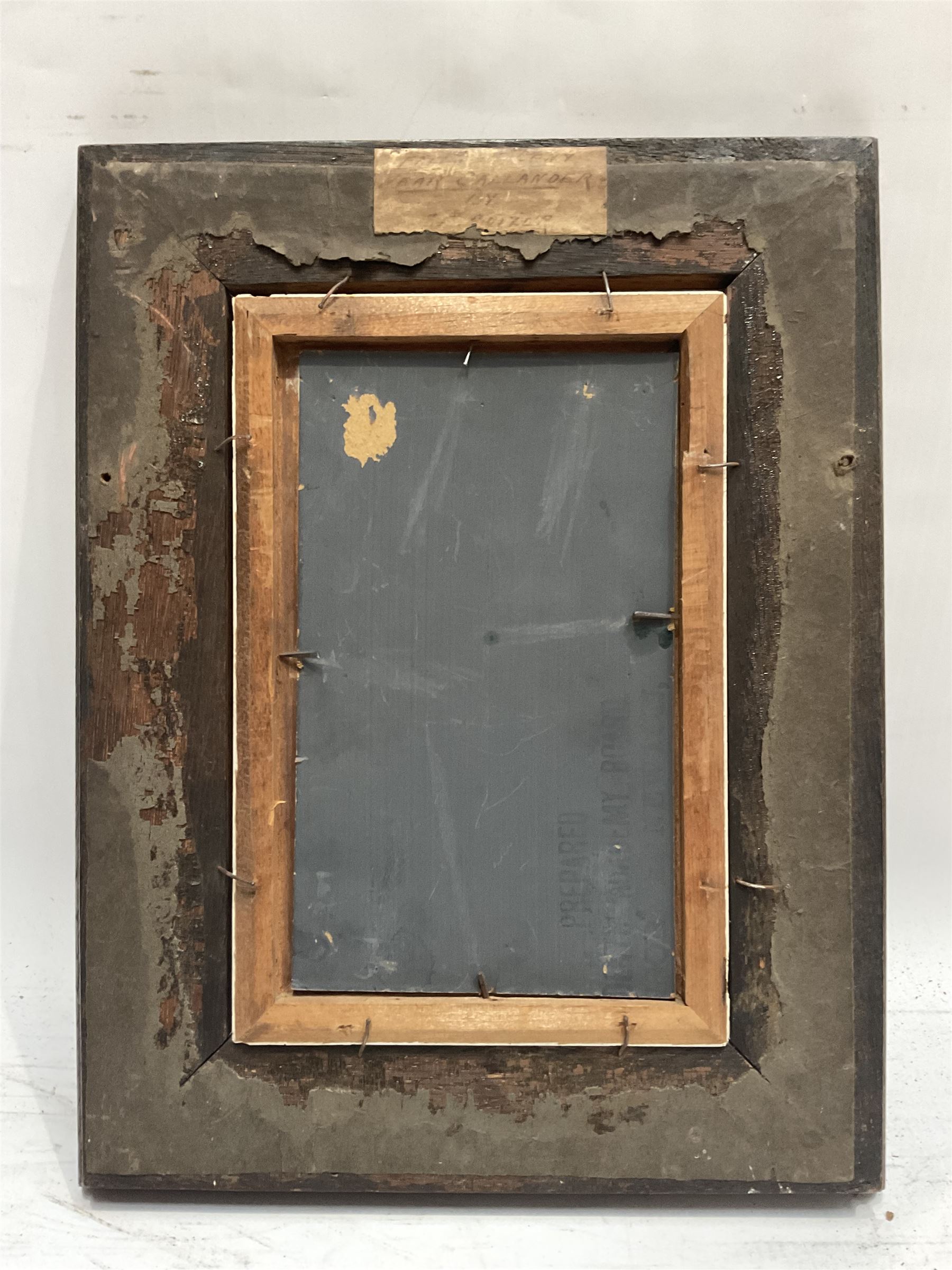 Charles Ernest Butler (British 1864-1918): Stream 'Near Callander' - Scotland, oil on board signed, indistinctly titled verso 19cm x 11cm 