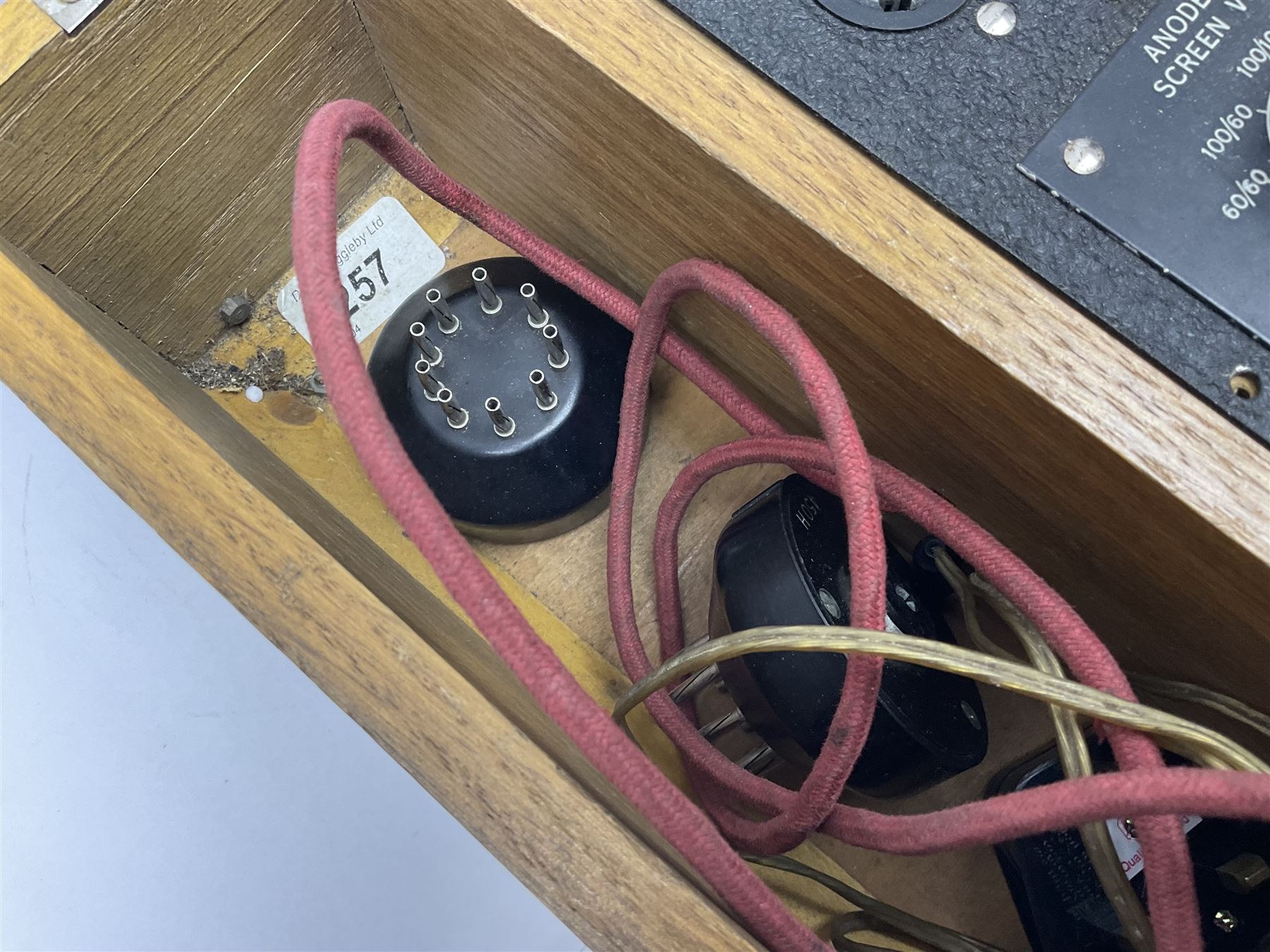 Taylor valve tester, model 45A, serial no. 64749, contained within a fitted wooden case