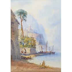 Edwin St John (British 1878-1961): The Coast of Southern Italy - possibly The Amalfi Coast...