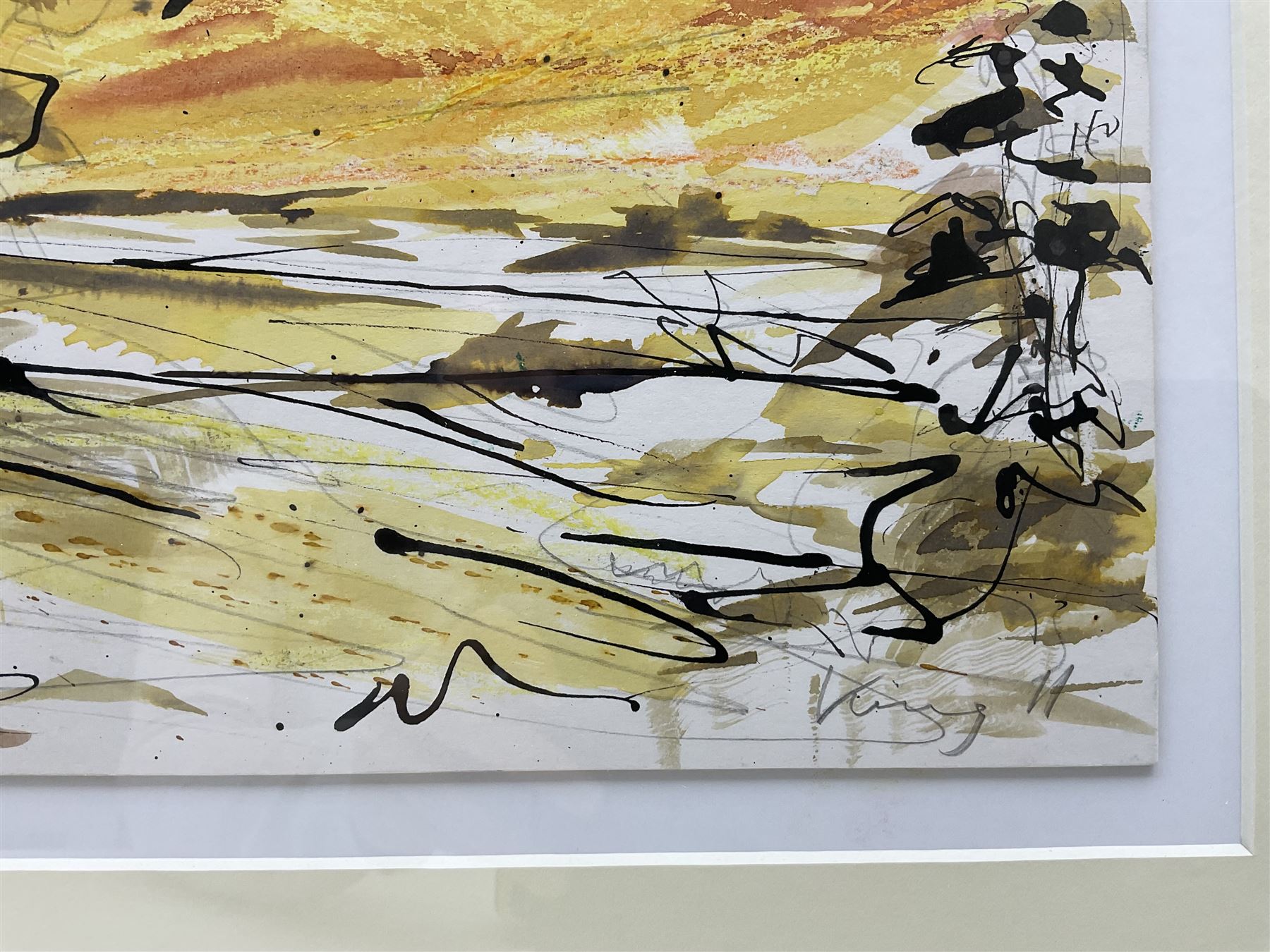 Adam King (British 1964-): 'Castle Howard' and 'The Stump Room - Harrogate', pair watercolour and inks signed and dated '11 and '12, 34cm x 45cm (2)