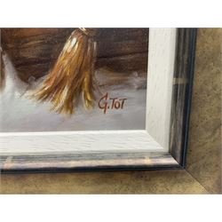 Gábor Tóth (Hungarian 1950-): Alpine Fun, acrylic on board signed 49cm x 39cm