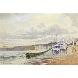  Filey Slipway, watercolour signed by Edward H Simpson (British 1901-1989) 27.5cm x 42.5cm  