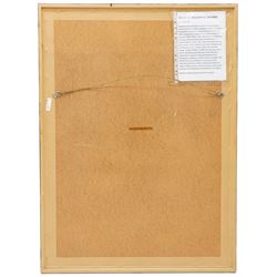 Susanna Jacobs (British 1966-): Portrait of a Man, charcoal unsigned, labelled verso 98cm x 68cm