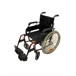 Roma medical foldable wheelchair. - THIS LOT IS TO BE COLLECTED BY APPOINTMENT FROM DUGGLEBY STORAGE, GREAT HILL, EASTFIELD, SCARBOROUGH, YO11 3TX