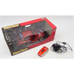  Ferrari Edition Sharp Gx25 flip phone with charger and Jada Toys Import Racer Diecast Tuners, Subaru Impreza WRX STi  