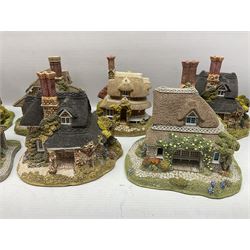 Eight Lilliput Lane limited edition Beatrix Potter models, including Buckle Yeat, Tabitha Twitchits Shop and Ginger Pickles Shop, together with twelve Lilliput Lane models from the Blaise Hamlet collection, including Dial Cottage, Diamond Cottage and Vine Cottage, all with deeds and original boxes (20)