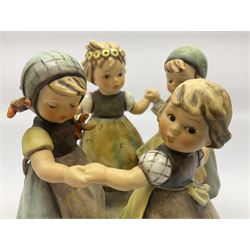 Large Hummel figure group by Goebel, Ring Around the Rosie, H19cm