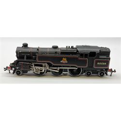 Hornby Dublo - three-rail EDG18 Tank Goods Train set with BR black 4MT Standard 2-6-4 tank locomotive No.80054, two wagons, brake van and quantity of track, boxed.