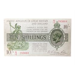 United Kingdom of Great Britain and Ireland Fisher second issue ten shillings banknote ‘N12 293884’