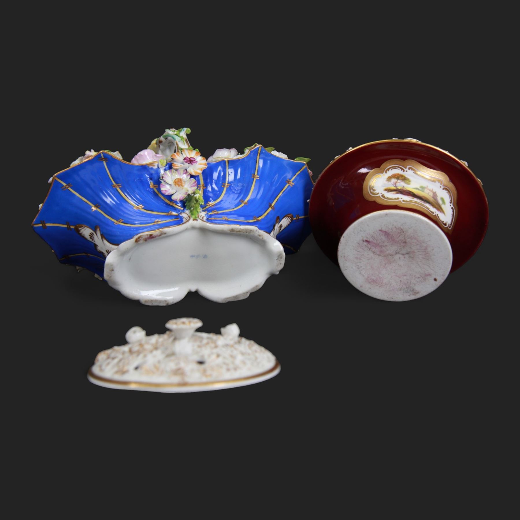 19th century Coalport basket | Ceramics | 110237