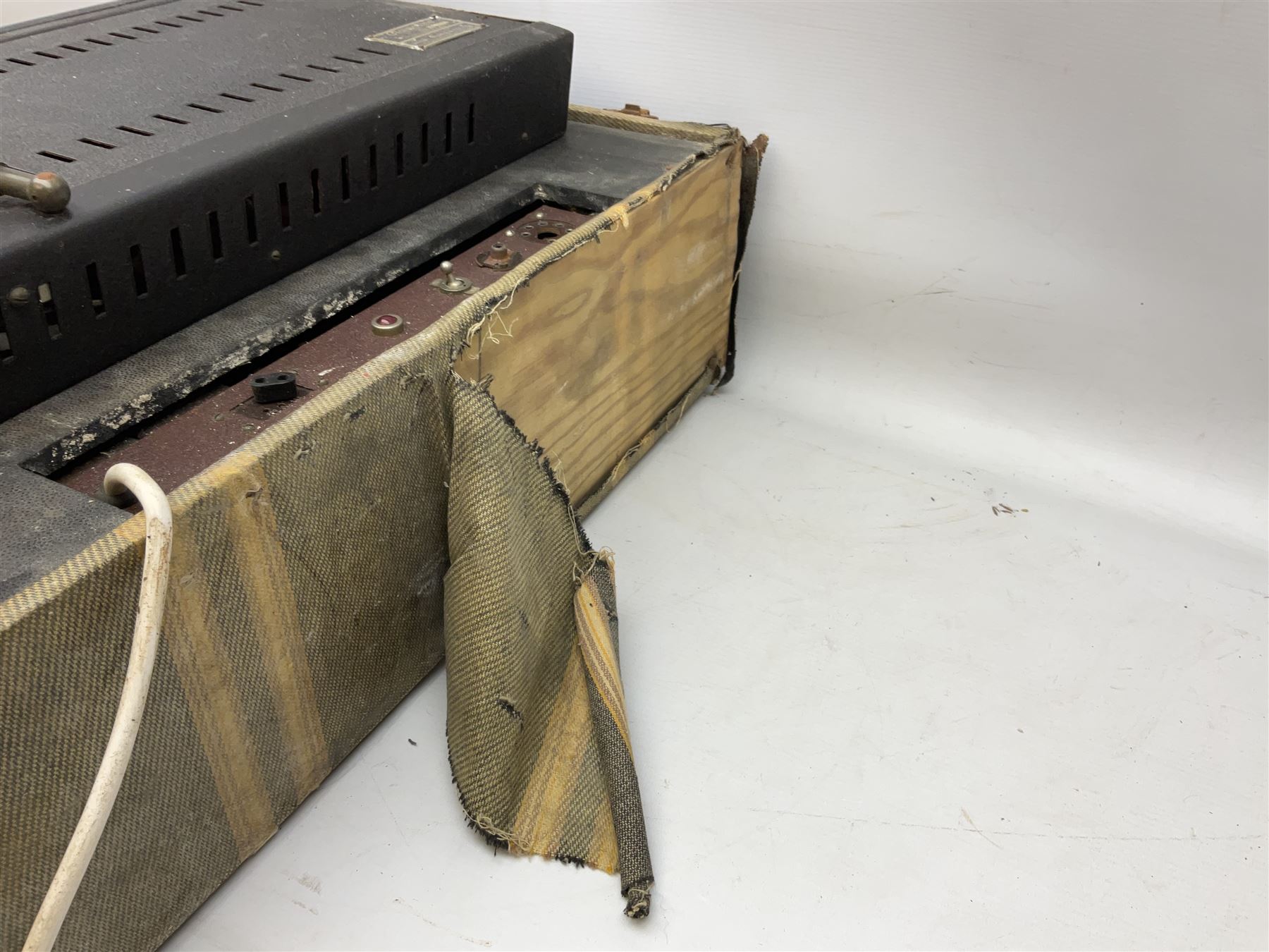 Selmer Clavioline portable electric keyboard, in original case, amp & speaker combined in lid, H41cm, W56.5cm