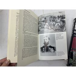 Nine reference books of Victoria Cross interest including four 'VCs of the First World War' series; Martin Ashcroft: Victoria Cross Heroes; John Laffin: British VCs of World War Two; Bryan Perrett: For Valour; Ann Clayton: Martin Leake Double VC; and John Percival: For Valour (9)