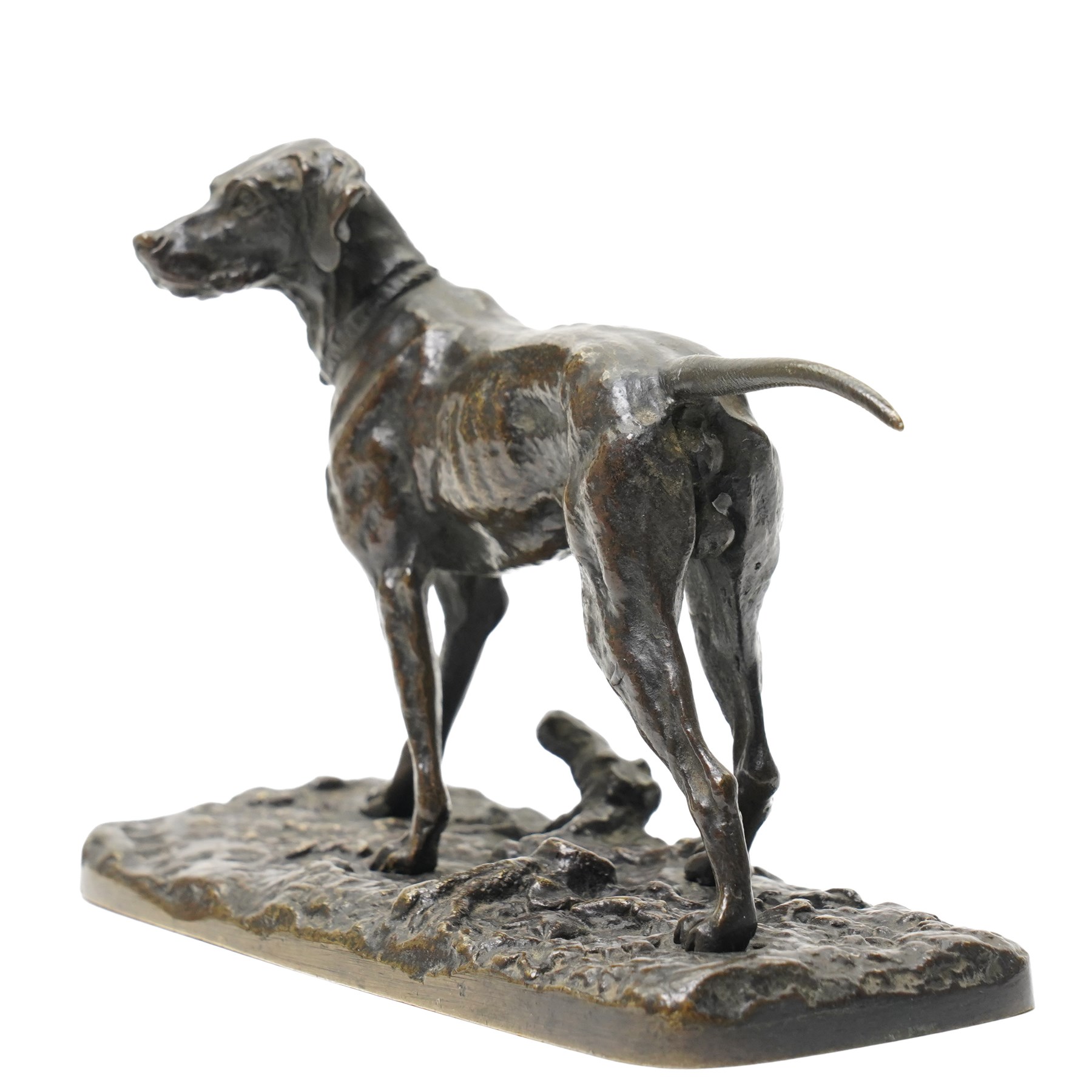After Pierre-Jules Mene (French 1810-1879): Labrador, bronze bearing signature, W13cm