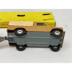 Corgi - Gift Set No.2 Land Rover with 'Rices' Pony Trailer and Pony, tan livery, in original box 