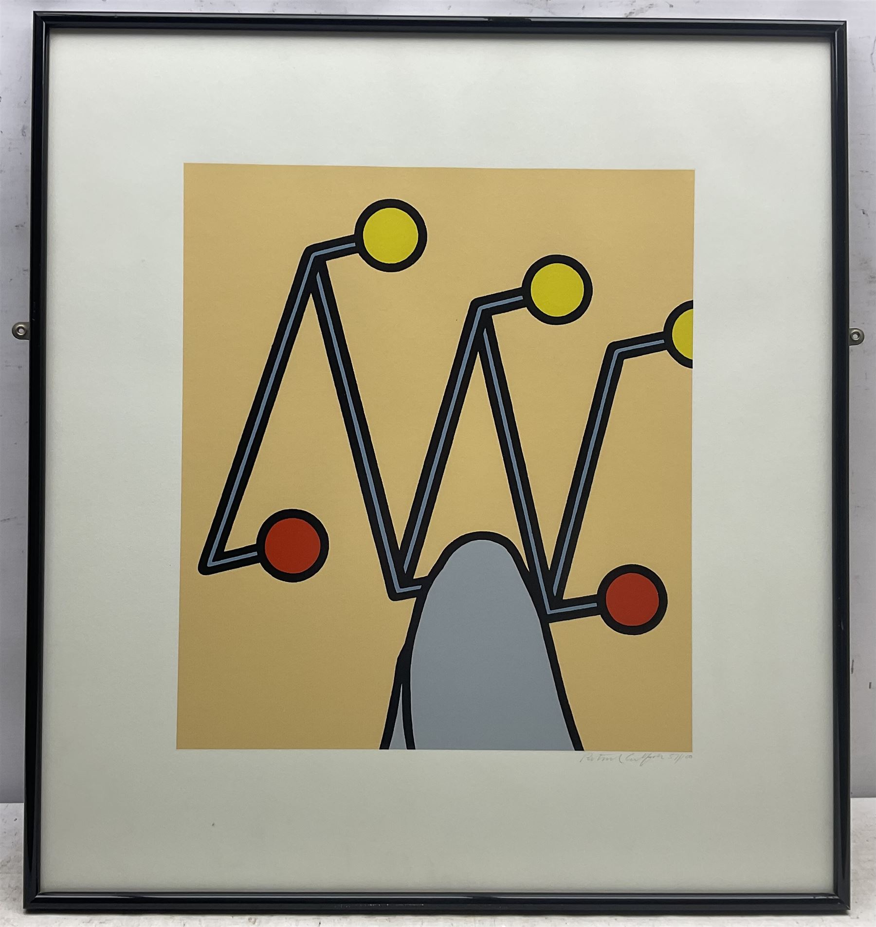 Patrick Caulfield (British 1936-2005): 'Thus, she would come, escaped, half-dead to my door’, no.11 from 'Some Poems of Jules Laforgue' Edition C, screenprint signed and numbered 57/100 in pencil pub. 1973, 41cm x 36cm with full margins