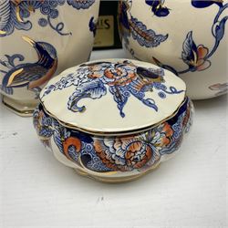 Masons Ironstone Cathay pattern ceramics, including vases, jugs, trinket boxes and trinket dishes, many in original boxes