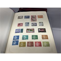 Great British and World stamps, including Queen Elizabeth II mint decimal stamps in presentation packs, first day covers mostly with printed addresses and special postmarks, Royal Mail Special Stamp books 1989, 1990 and 1991 each with mint stamps, World including Isle of Man, Lundy, Fiji, Ireland, Spain, France, Germany etc, mint and used stamps seen with postmark interest, housed in various albums, stockbooks and folders, in two boxes 