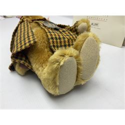 Modern Steiff limited edition teddy bear - Sherlock Holmes No.1242/1500 H35cm; in original box with paperwork