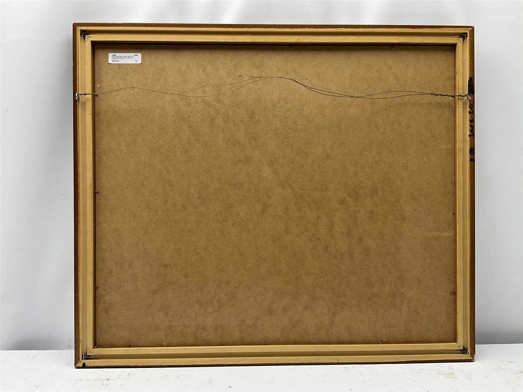 Maude Burge (New Zealand 1865-1957): Continental Fishing Town, watercolour unsigned 33cm x 40cm