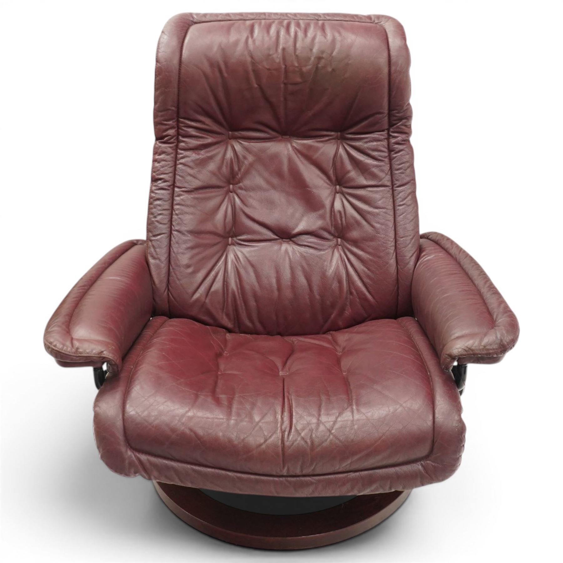 Ekornes - Stressless burgundy reclining armchair