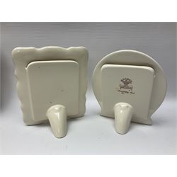 Masons Ironstone in the Mandalay pattern stepped dish, vase, jug , covered jar and two picture frames 