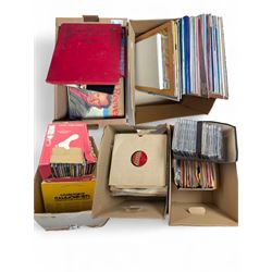 Collection of vinyl records, CDS and cassettes, including The Beatles, Johnny Cash, Jim Re...