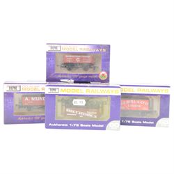 Twenty Dapol 00 gauge wagons, including B371 7 Plank Wagons 'John Timms' and four 8 Plank Wagons 'HC Bull & Co Ltd', all boxed