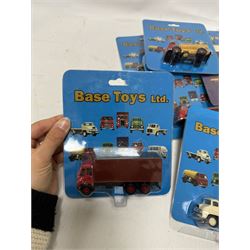 Twenty one Base Toys 1:76 scale diecast vehicles, all in original blister packs