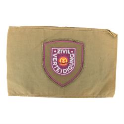 Seven foreign military armbands, comprising Soviet Aeroflot, three Dutch Engineers; 1st 2nd & 3rd class and three East German Civil Police, Streife & Helfer der Volkspolizei
