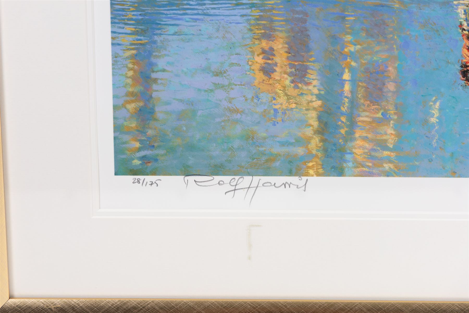 Rolf Harris (Australian 1930-): 'Sunrise - Taj Mahal' 'Rolf on Art - Monet' and 'Rolf on Art - Van Gogh', set of three limited edition giclee prints signed and numbered respectively, largest Sunflowers 66cm x 49cm (3)