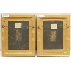 Charles Martin Hardie (Scottish 1858-1916): 'El Abuelo' and The Fruit Seller, pair oils on board signed with initials and inscribed Xeres, one titled 26cm x 20cm (2)