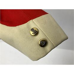 York and Lancaster Regimental mess uniform of jacket and trousers; together with Royal Artillery peaked cap