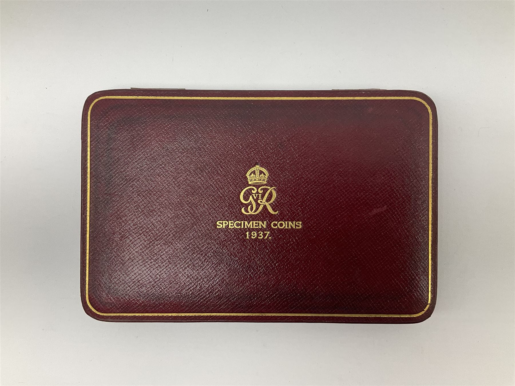 King George VI 1937 specimen coin set, fifteen coins from farthing to crown including Maundy money, in the original case