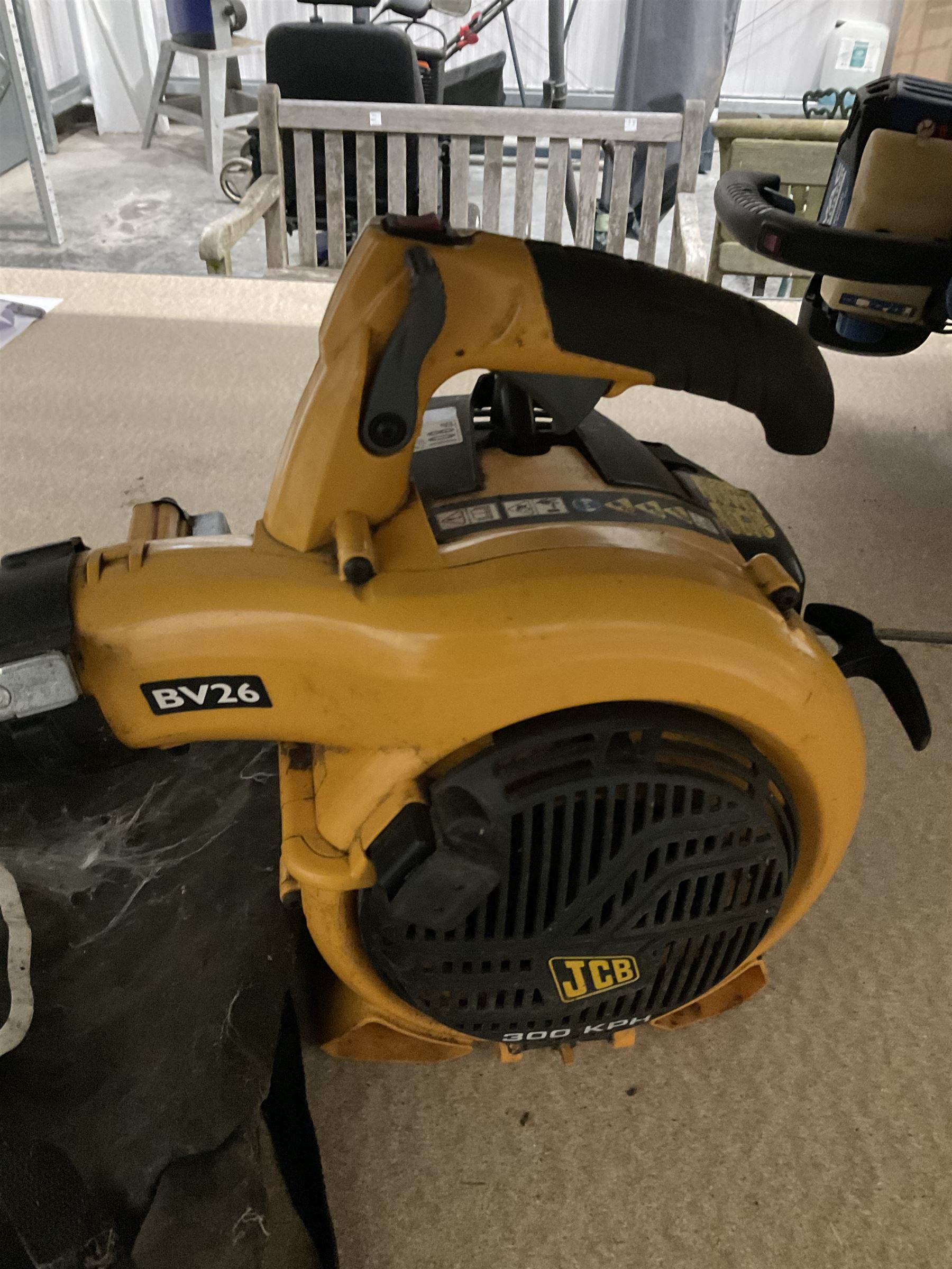 JCB BV26 leaf blower - THIS LOT IS TO BE COLLECTED BY APPOINTMENT FROM DUGGLEBY STORAGE, GREAT HILL, EASTFIELD, SCARBOROUGH, YO11 3TX