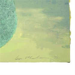 Ivor Abrahams (British 1935-2015): 'Suburban Shrubs I & II', pair lithographs signed dated '72 and numbered AP and 6/30 in pencil 83cm x 62cm (2) (unframed)