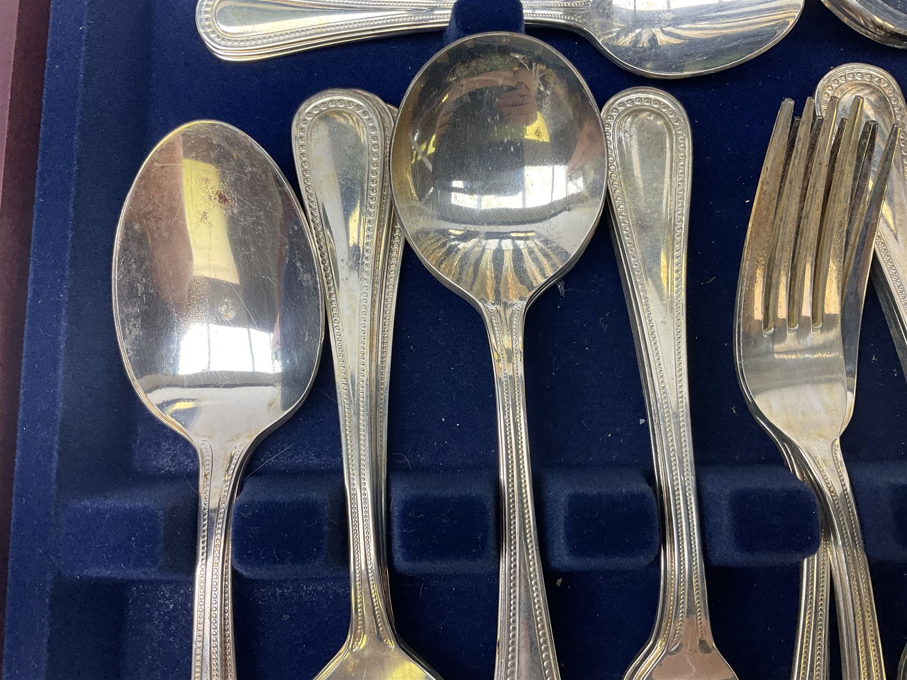 Viners 'The Parish Collection' 58 piece canteen of silver-plated cutlery in wood case